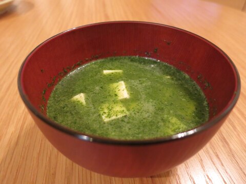 夏バテ防止!モロヘイヤと豆腐のとろとろスープ